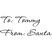To Child From Santa Self Inking Rubber Stamp 