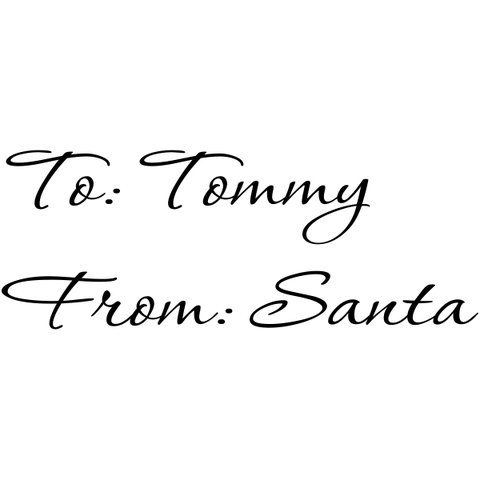 To Child From Santa Self Inking Rubber Stamp 