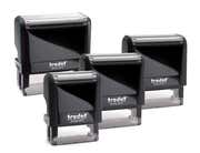 Rectangular Custom Self-Inking Stamp with Personalized Text, Logo, or Art by Trodat (Printy Series, Multiple Sizes & Colors)