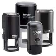 Round Custom Self-Inking Stamp with Personalized Text, Logo or Art by Trodat (Printy Series, Multiple Sizes & Colors)