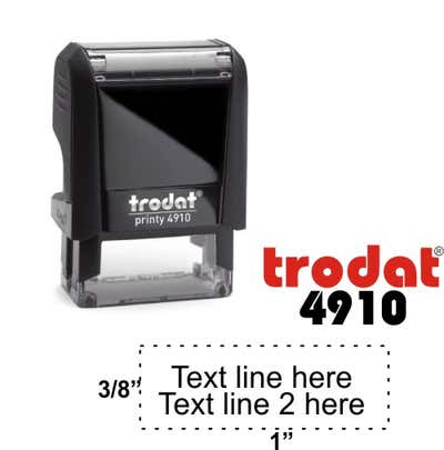 Trodat 4910 - 2 Line Stamp