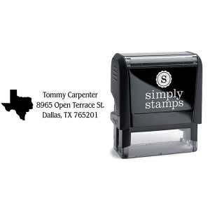 Texas Return Address Stamp Body and Design