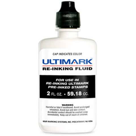 Pre-Inked Stamp Ink Refill, 2 oz Bottle | Ultimark