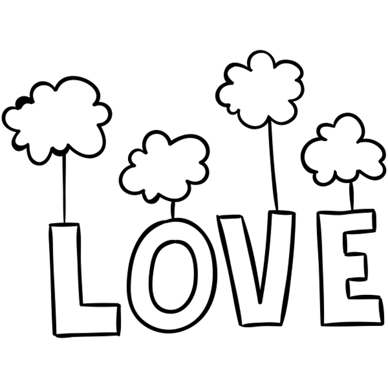 Love from the Clouds Craft Stamp