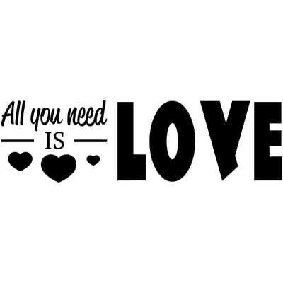 All You Need is Love Craft Stamp