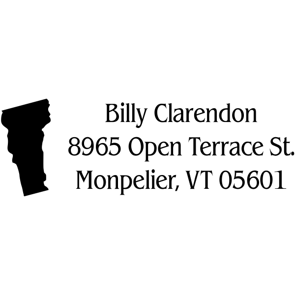 Vermont Return Address Stamp
