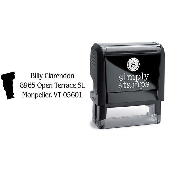 Vermont Return Address Stamp Body and Design