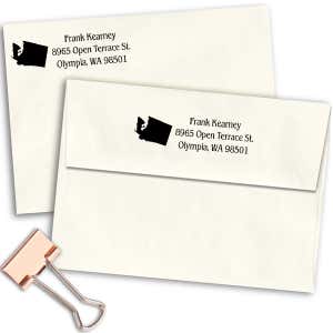 Washington Return Address Stamp Imprint Example