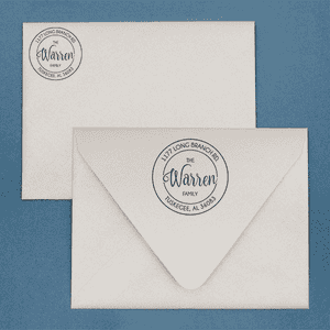 Warren Round Return Address Stamp