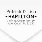 Drops Couple Address Stamp