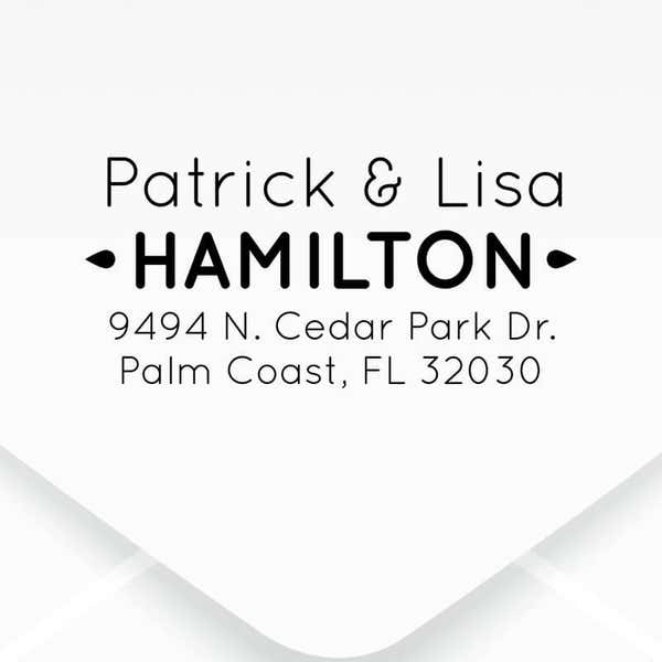 Drops Couple Address Stamp