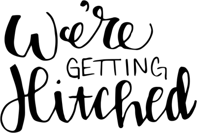 We're Getting Hitched Stamp