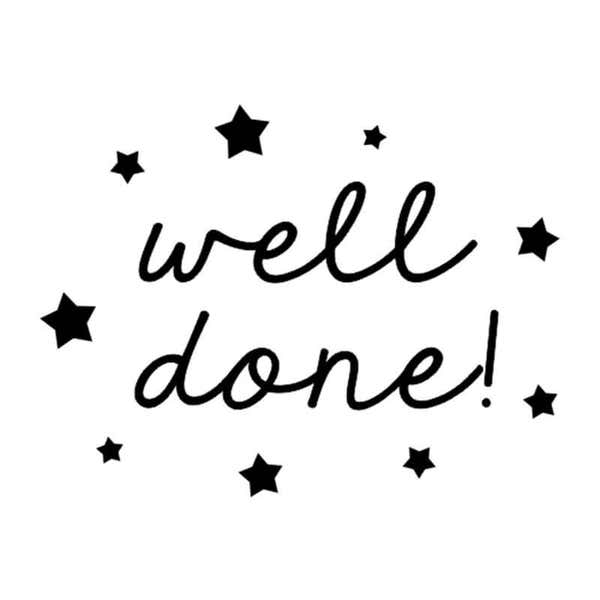 Well Done Sparkles Teacher Stamp