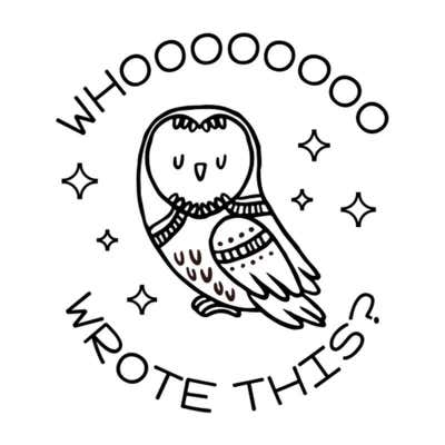Cute Owl Whoo Wrote This? Teacher Stamp