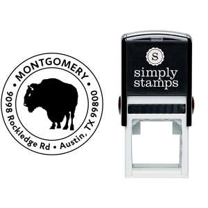 Buffalo Return Address Stamp Body and Design