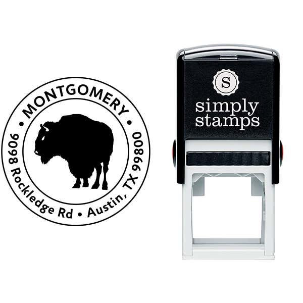 Buffalo Return Address Stamp Body and Design