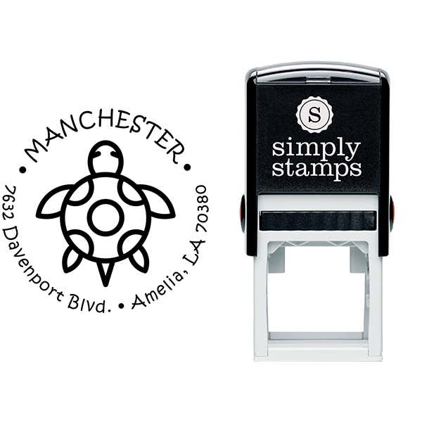 Turtle Return Address Stamp Body and Design