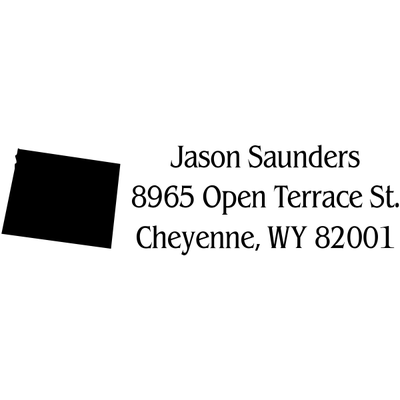 Wyoming Return Address Stamp
