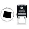 Wyoming Round Address Stamp Body and Design