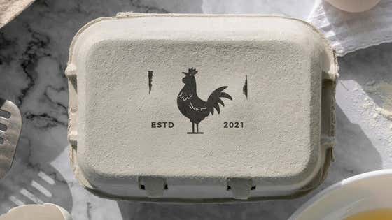 Decorating Egg Cartons with Stamps
