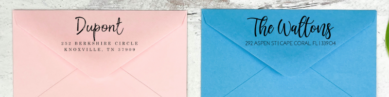 Custom Return Address Stamps