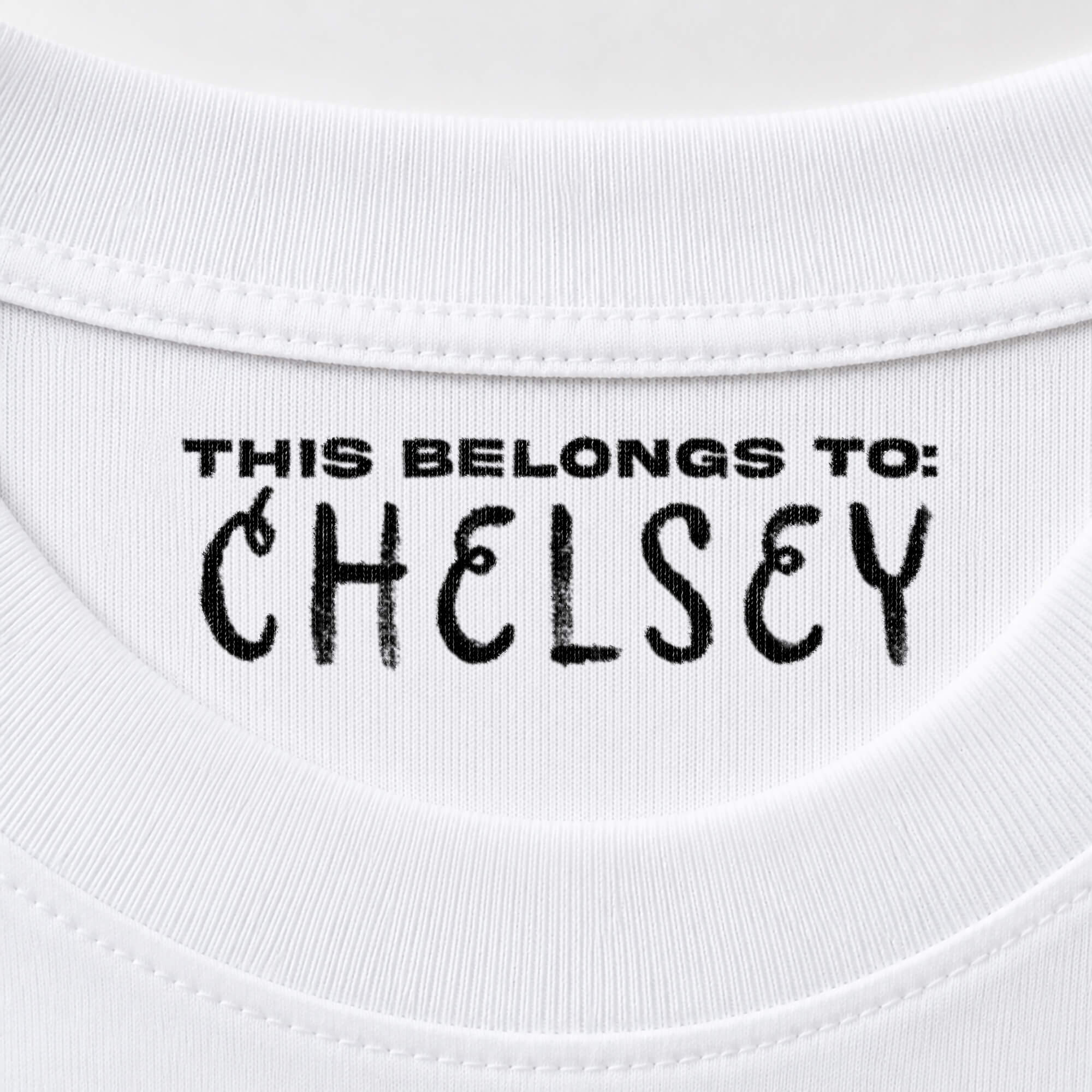 This Belongs To clothing stamp