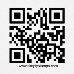 QR code rubber stamp