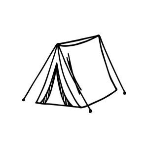 Camping craft stamps