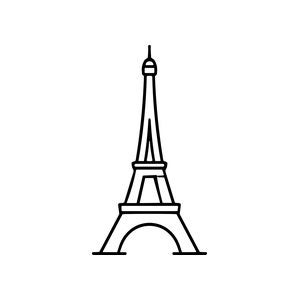 Travel icon and landmark craft stamps