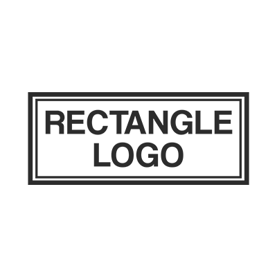 Rectangle custom logo rubber stamp