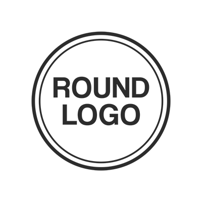 Round custom logo rubber stamp