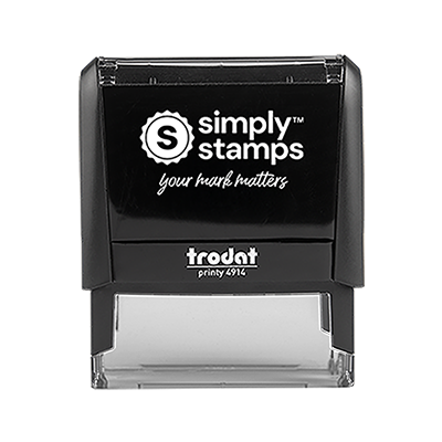 Self-inking custom logo stamp