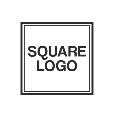 Square custom logo rubber stamp