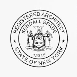 Architect seal stamp