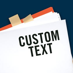 Custom Text stamp