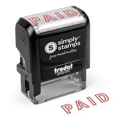 Paid Outlined Stock Stamp