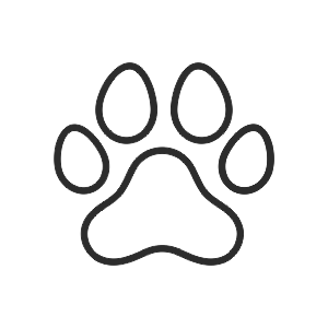 Dog paw Address Stamps