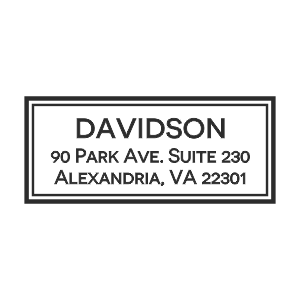 Rectangular Address Stamps