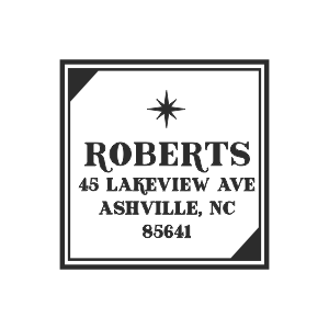 Square Address Stamps